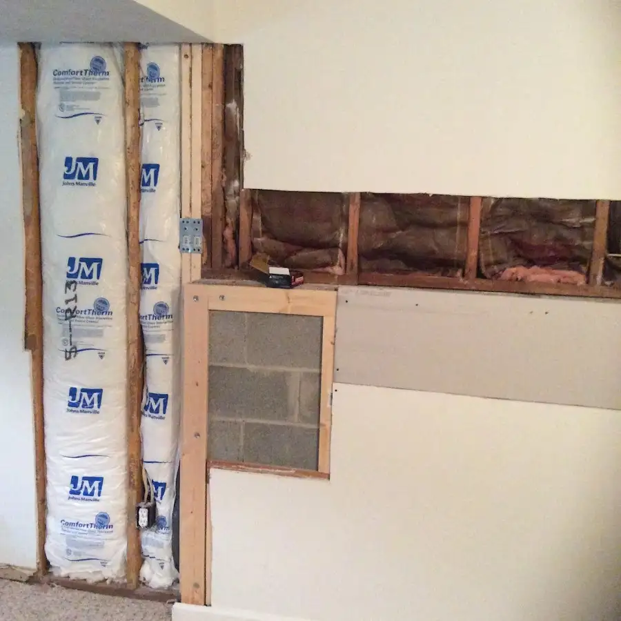 Wall insulation replacement during Structural Drying in Hope Mills